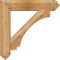 Ekena Millwork Imperial Arts and Crafts Rough Sawn Bracket w/ Offset Brace, Western Red Cedar, 8"W x 36"D x 36"H BKT0806X36X36IMP03RWR - alternate 2